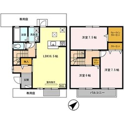 二郎駅 徒歩20分 1-2階の物件間取画像